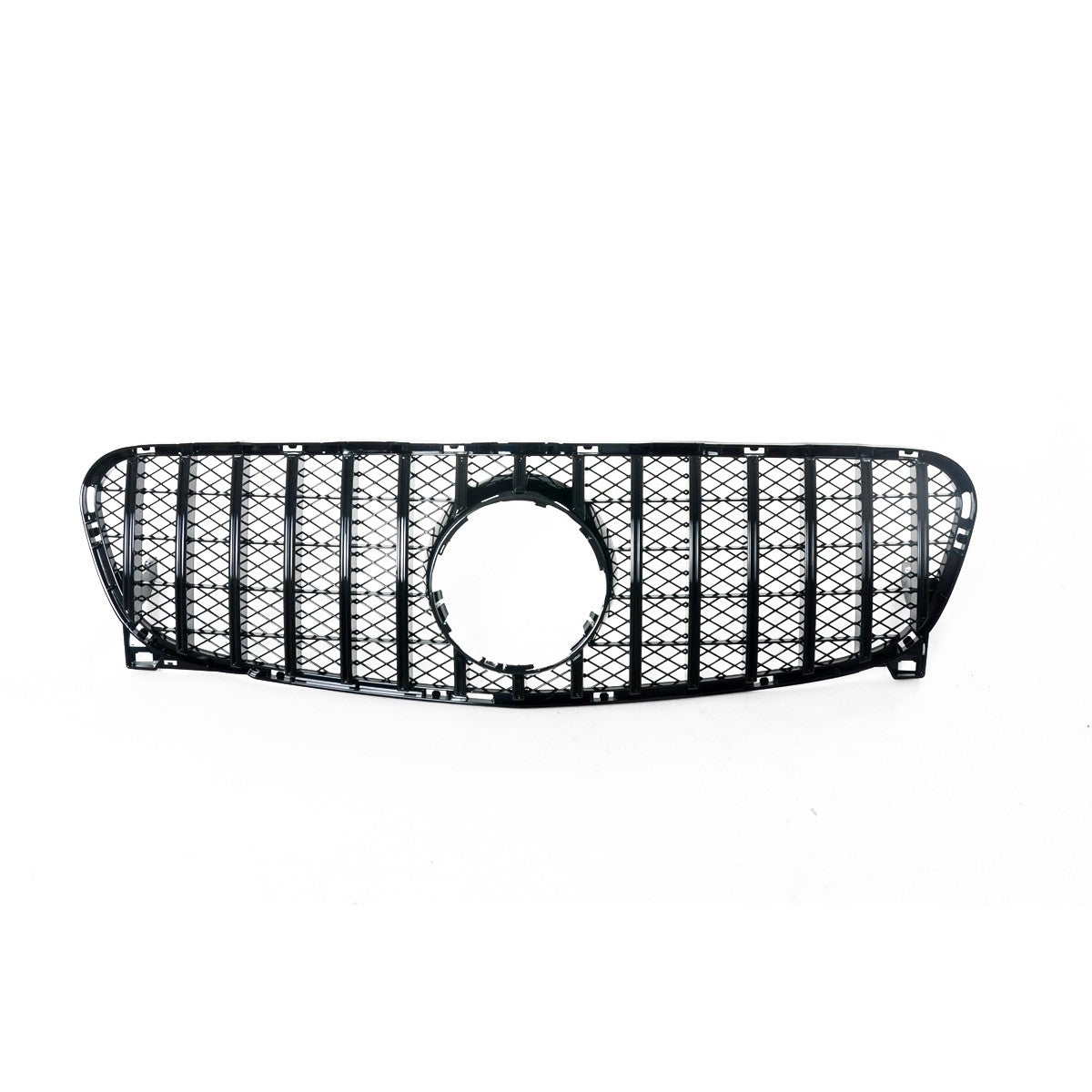 Frontgrill Hochglanz Schwarz Panamericana GT passend für Mercedes GLA X156 2013-2017