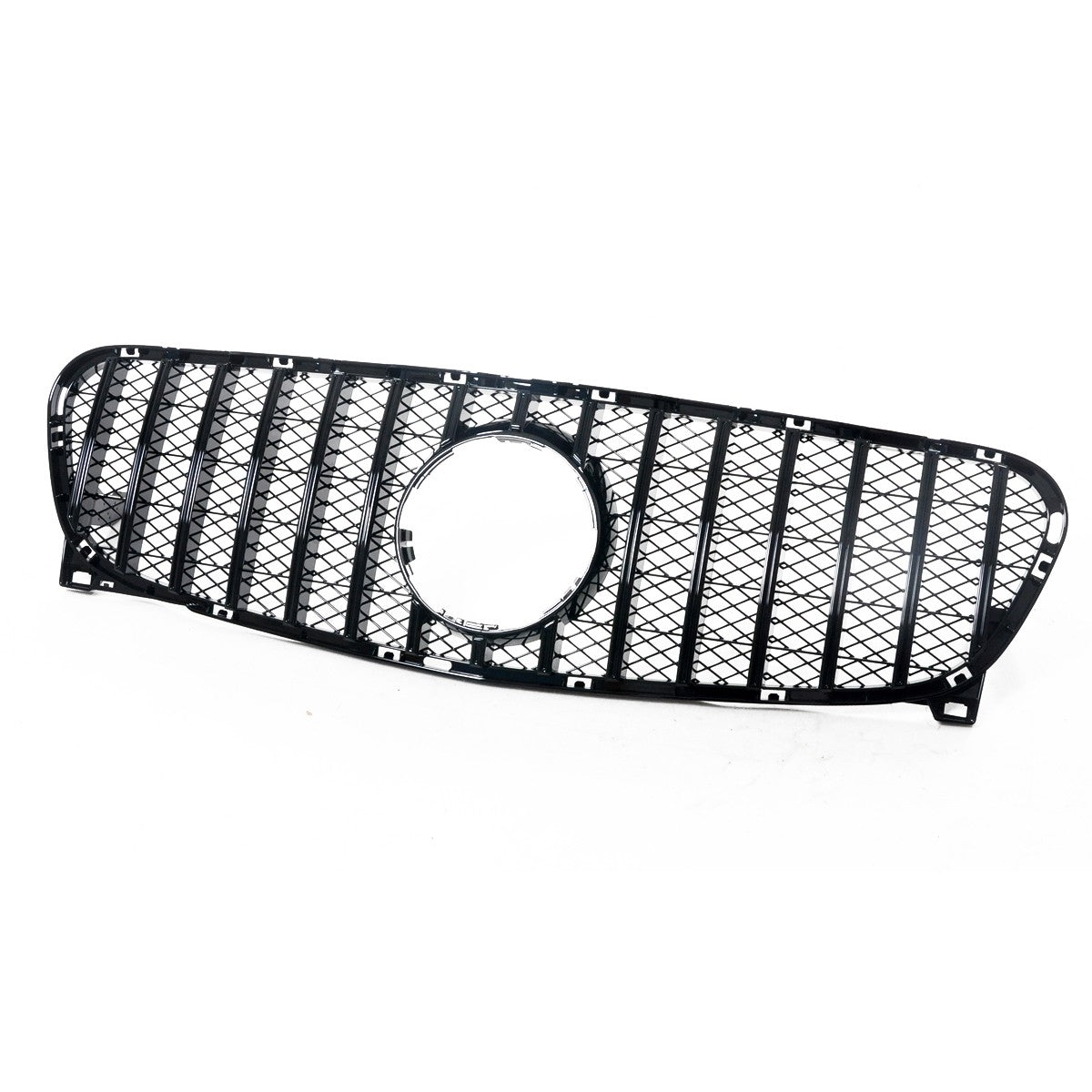 Frontgrill Hochglanz Schwarz Panamericana GT passend für Mercedes GLA X156 2013-2017