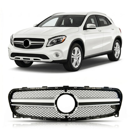 Frontgrill Silber passend für Mercedes GLA X156 2017-2019