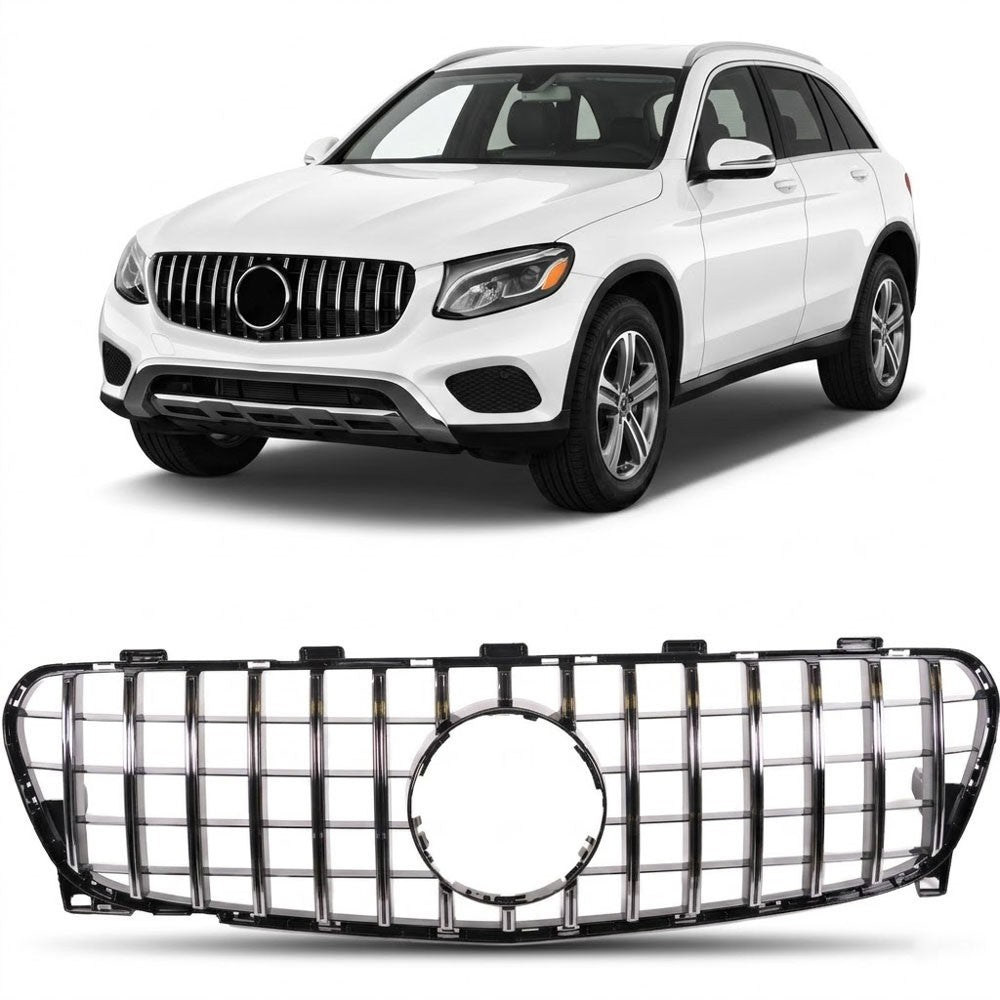 Frontgrill Panamericana GT Chrom passend für Mercedes GLC X253 C253 2015-2019