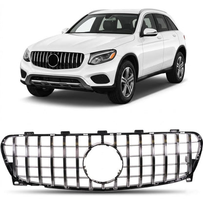 Frontgrill Panamericana GT Chrom passend für Mercedes GLC X253 C253 2015-2019