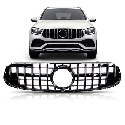 Kühlergrill Hochglanz Schwarz Panamericana GT passend für Mercedes GLC X253 C253 2019-2022