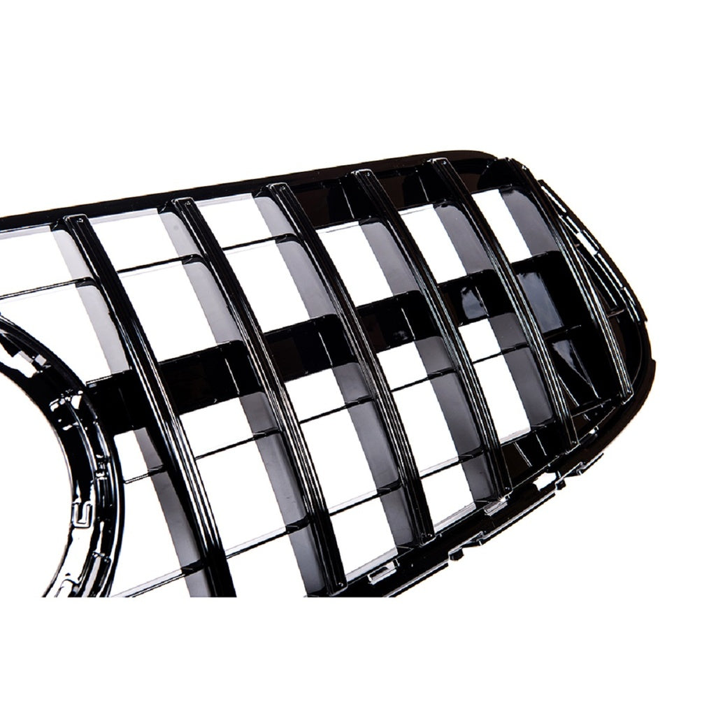Kühlergrill Panamericana GT Glanz Schwarz mit Kamera für Mercedes GLC X253/C253 SUV & Coupé Facelift 2019-2022 AMG-Line