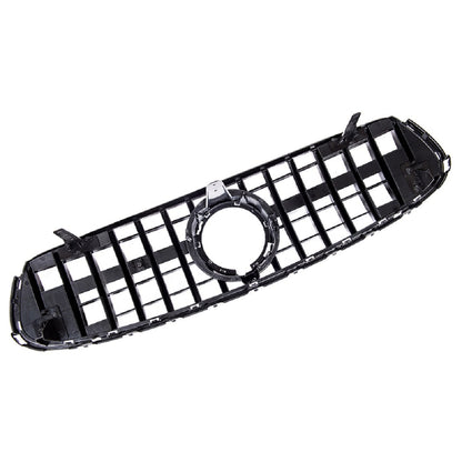 Kühlergrill Panamericana GT Glanz Schwarz mit Kamera für Mercedes GLC X253/C253 SUV & Coupé Facelift 2019-2022 AMG-Line