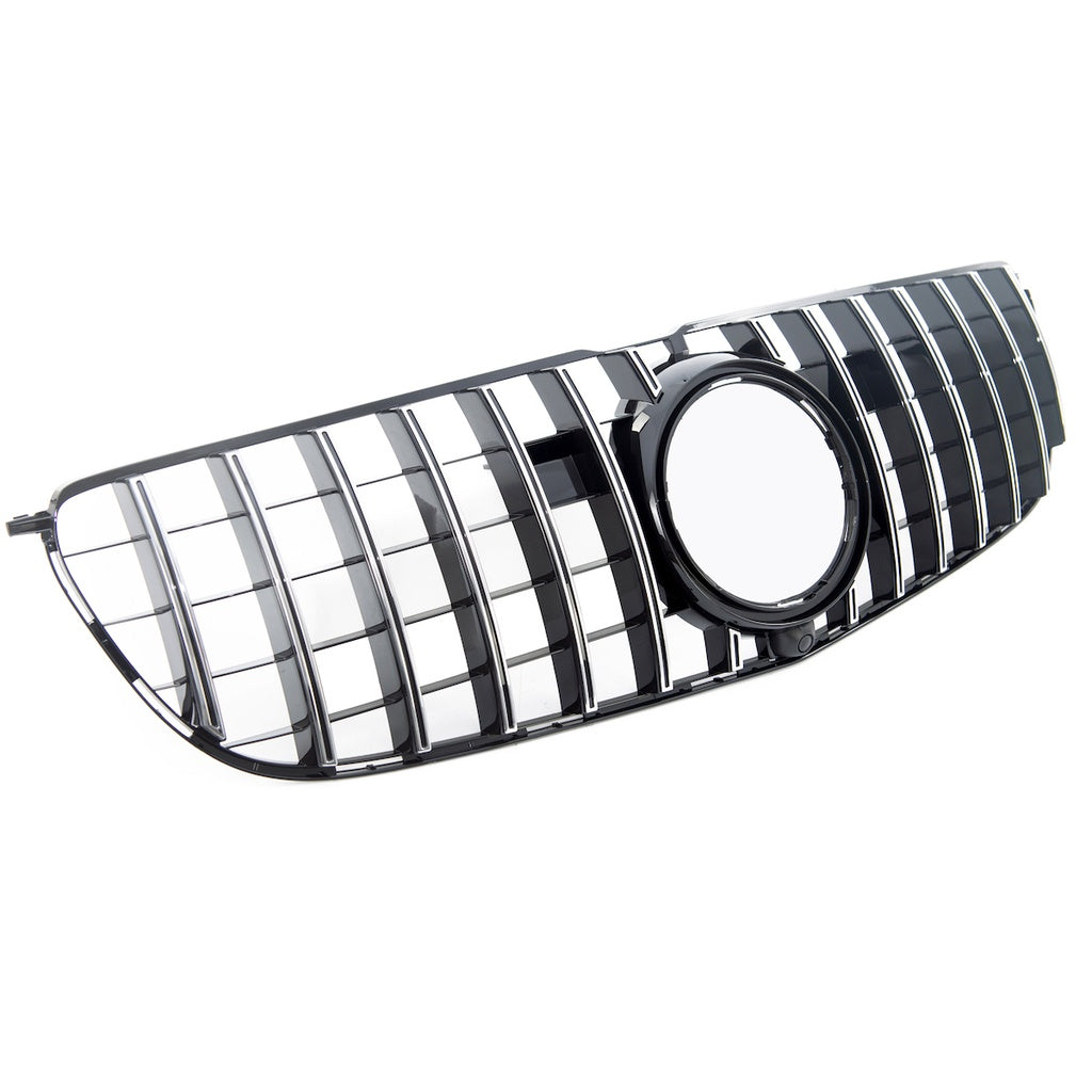 Sport Grill GT Chrom-Schwarz mit Kamera, MERCEDES GLS X166 Facelift 2016-2019 Panamericana