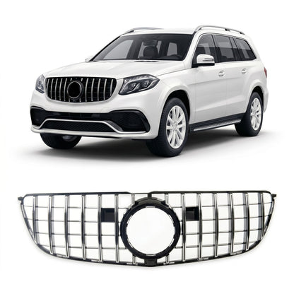 GT Grill Hochglanz Schwarz passend für Mercedes GLS (X166) Facelift 2016-2019