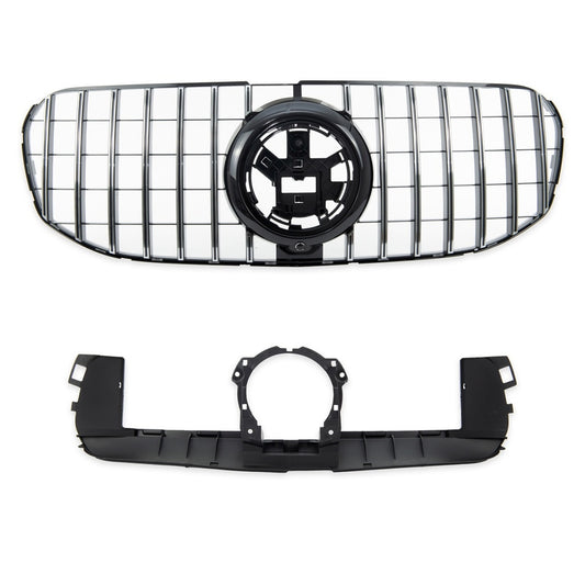 Sport Kühlergrill GT Chrom Schwarz Kamera für MERCEDES GLS X167 ab 2018