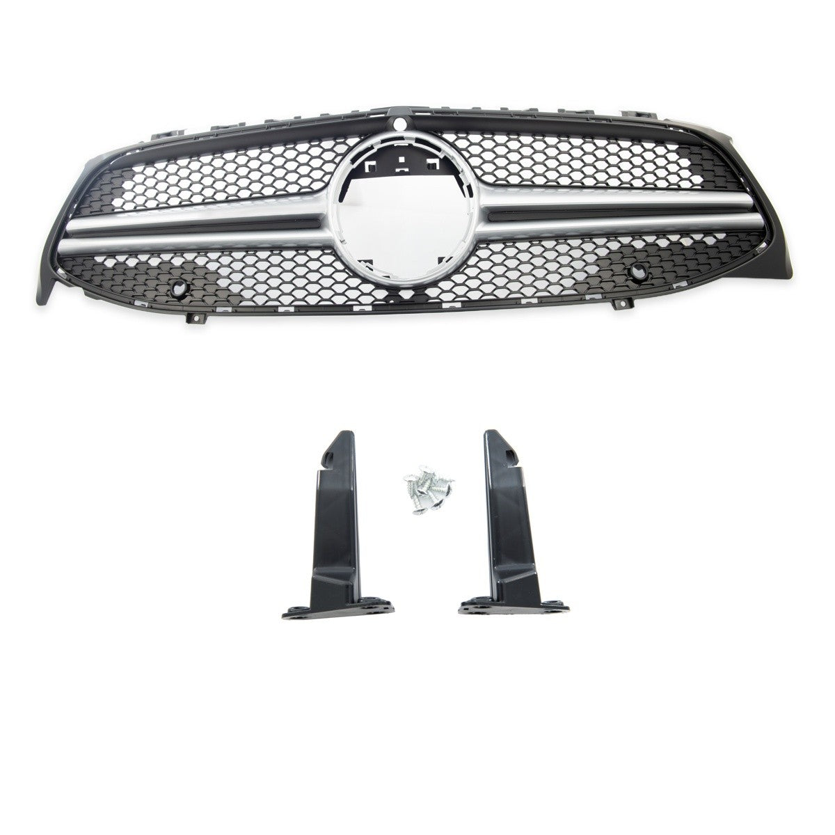 Sportgrill Silber A-Typ W/PDC+Kamera passend für Mercedes CLA 2019-heute