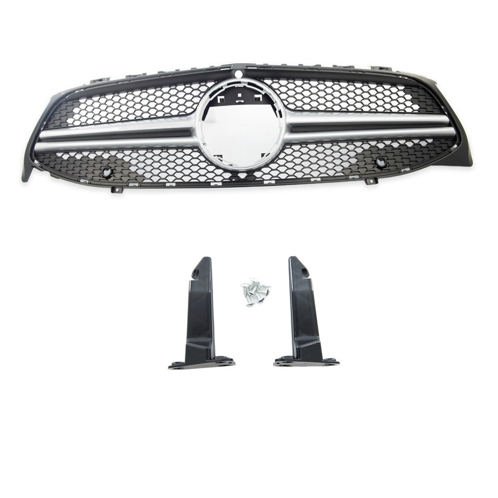 Sport Kühlergrill Silber A-Typ mit PDC+Kamera für Mercedes CLA C118 X118 ab 2019
