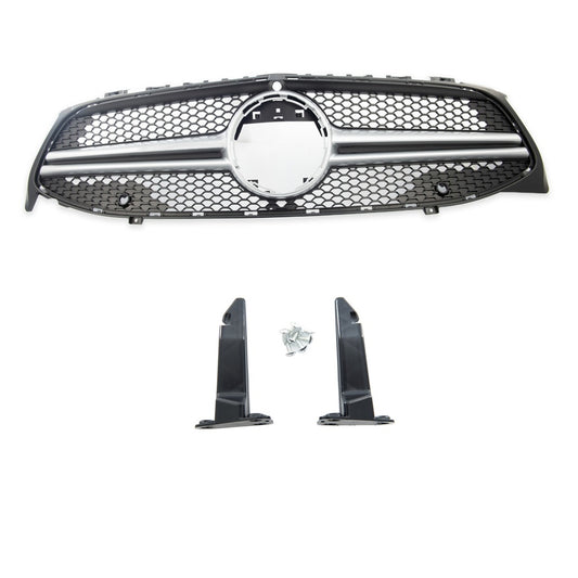 Sport Kühlergrill Silber A-Typ mit PDC+Kamera für Mercedes CLA C118 X118 ab 2019