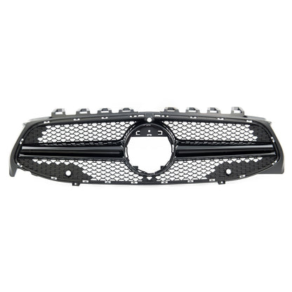 Kühlergrill Hochglanz Schwarz passend für Mercedes CLA C118 X118 2019-2024 Kamera