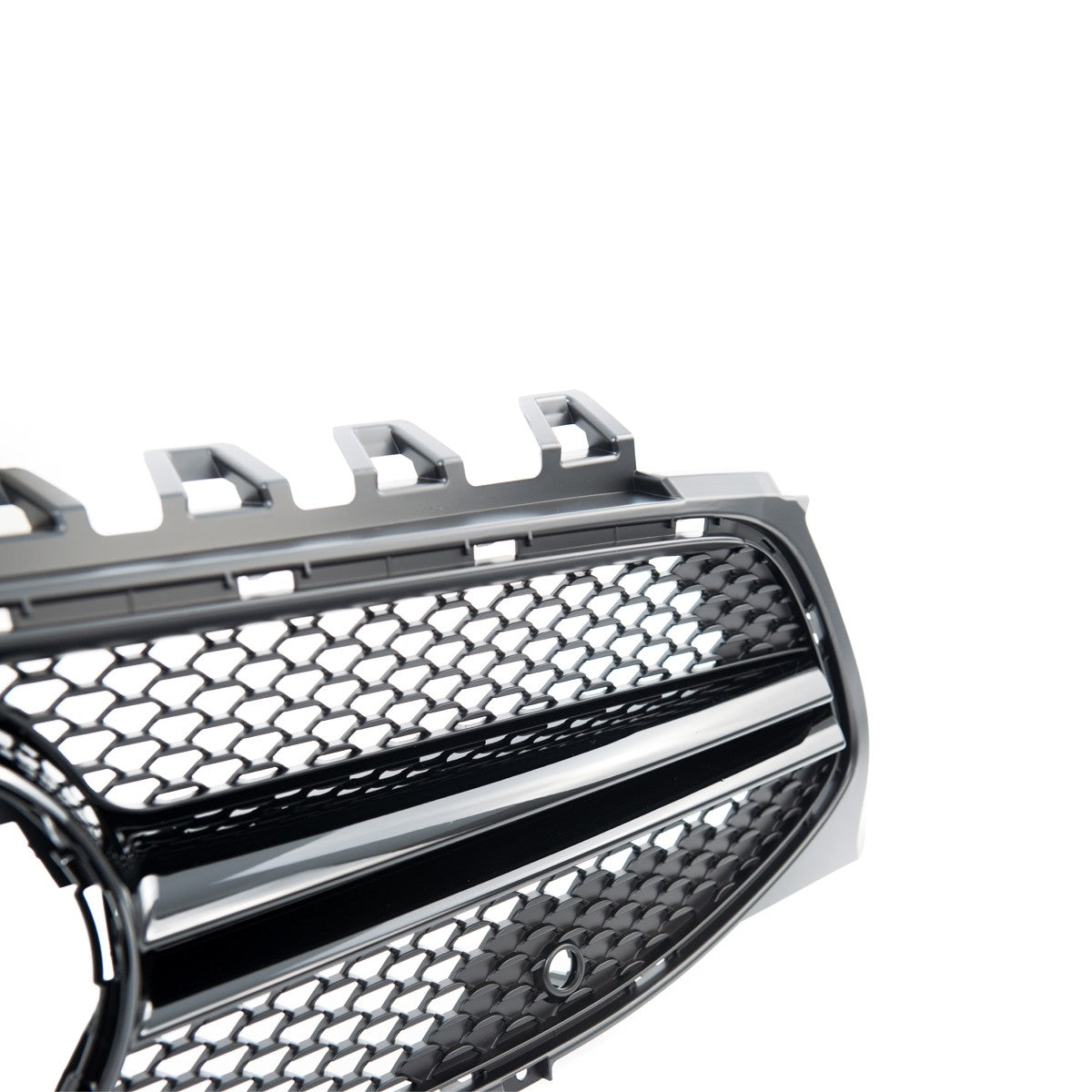 Kühlergrill Hochglanz Schwarz passend für Mercedes CLA C118 X118 2019-2024 Kamera