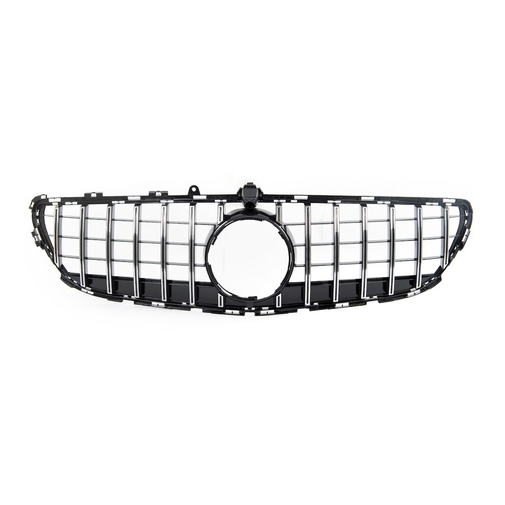 Sport Kühlergrill GT Chrom Schwarz für MERCEDES CLS C218 Facelift 2014-2018 Panamericana