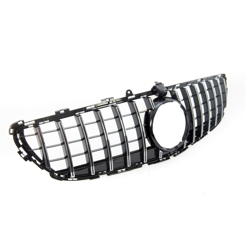 Sport Kühlergrill GT Chrom Schwarz für MERCEDES CLS C218 Facelift 2014-2018 Panamericana