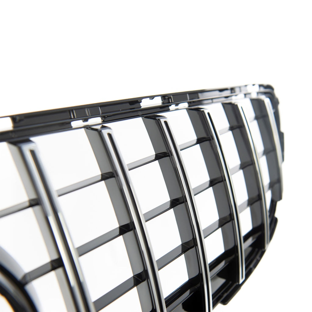 Sport Kühlergrill GT Chrom Schwarz für MERCEDES CLS C218 Facelift 2014-2018 Panamericana