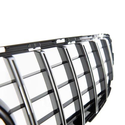 Sport Kühlergrill GT Chrom Schwarz für MERCEDES CLS C218 Facelift 2014-2018 Panamericana