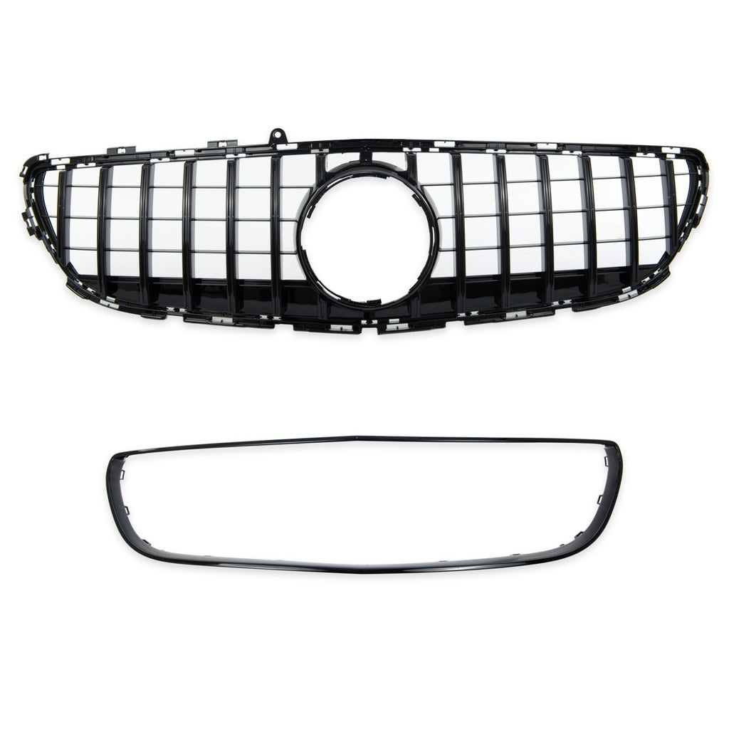 Sport Kühlergrill GT Glanz Schwarz für Mercedes CLS C218 Facelift 2014-2018 Panamericana