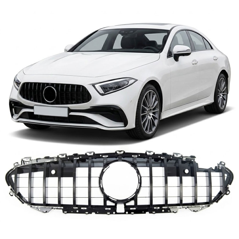 Hochglanz Schwarz Frontgrill passend für Mercedes CLS (C257) 2018-heute