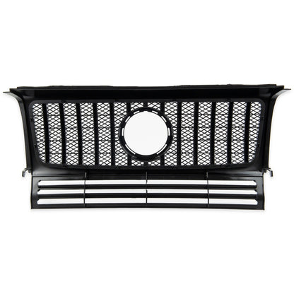 Frontgrill Hochglanz Schwarz passend für Mercedes G-Klasse W463 1990-2018