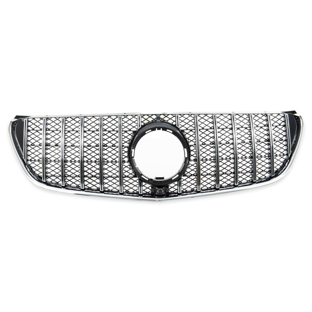 Sport Grill GT Chrom Schwarz mit Kamera für MERCEDES V-Klasse W447 Pre-Facelift 2014-2019