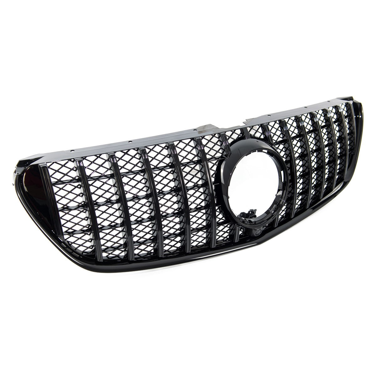 Hochglanz Schwarz GT-Grill passend für Mercedes V-Klasse W447 2014-2019