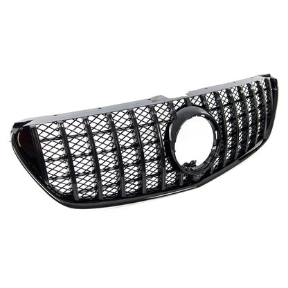 Hochglanz Schwarz GT-Grill passend für Mercedes V-Klasse W447 2014-2019
