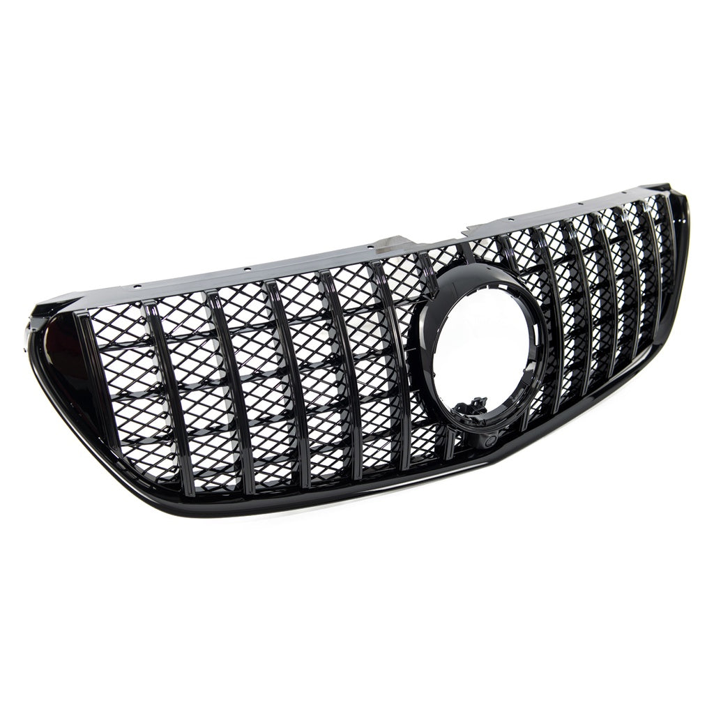 Sport Kühlergrill GT Glänzend Schwarz MERCEDES V-Klasse W447 Pre-Facelift 2014-2019