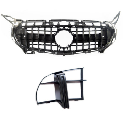 GT Chrom & Schwarz Frontgrill passend für Mercedes GT (C190) 2015-2017