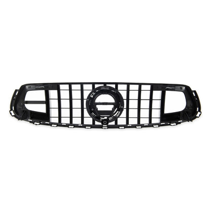 Kühlergrill Panamericana GT Carbon Look Rote Streifen Mercedes GLC X253 C253 SUV Coupé Facelift 2019-2022 AMG-Line