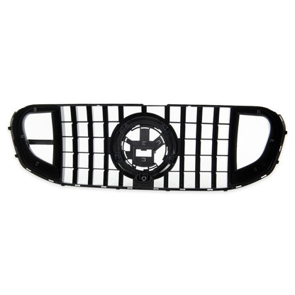 Sport Grill GT-R Carbon Look für Mercedes GLS X167 ab 2018 Glänzend Schwarz