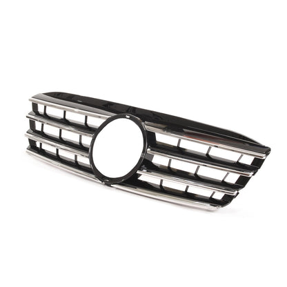 Sport Kühlergrill Glänzend Schwarz Chrom MERCEDES C-Klasse W203 Limousine S203 T-Modell 2000-2007