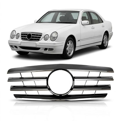 Sportgrill Chrom & Schwarz passend für Mercedes E-Klasse W210 1999-2002