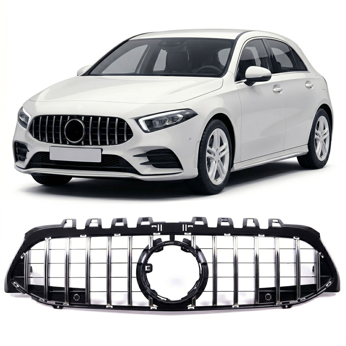 Grill GT Chrom & Schwarz passend für Mercedes A-Klasse W177 V177 2018-2023