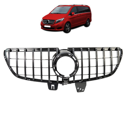 Grill Hochglanz Schwarz passend für Mercedes Vito/V-Klasse W447 2019+