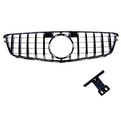Sport Kühlergrill GT Glanz Schwarz für MERCEDES C-Klasse W204 Modelle 2007-2015