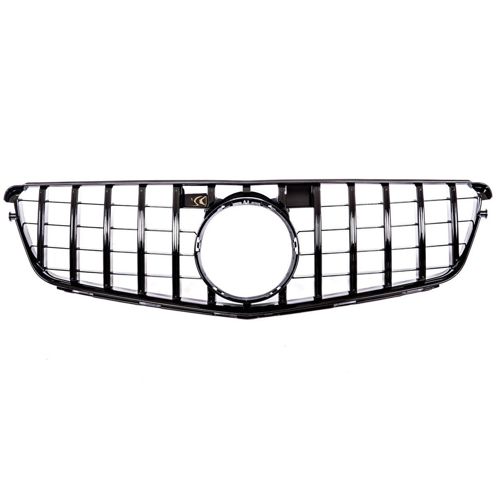 Sport Kühlergrill GT Glanz Schwarz für MERCEDES C-Klasse W204 Modelle 2007-2015