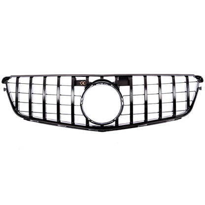 Sport Kühlergrill GT Glanz Schwarz für MERCEDES C-Klasse W204 Modelle 2007-2015