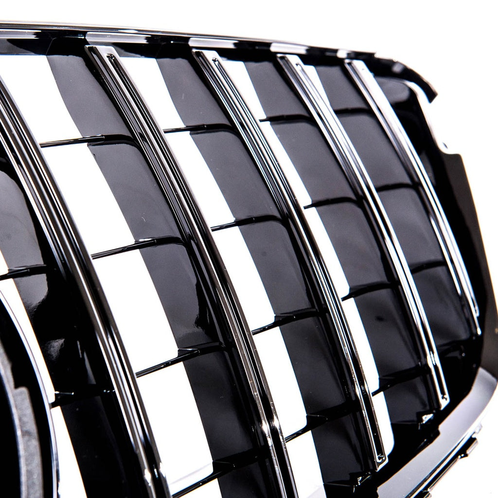 Sport Kühlergrill GT Glanz Schwarz für MERCEDES C-Klasse W204 Modelle 2007-2015