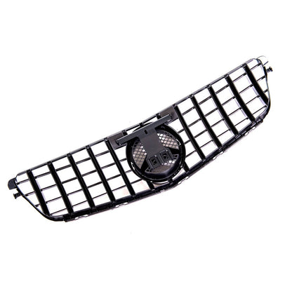Sport Kühlergrill GT Glanz Schwarz für MERCEDES C-Klasse W204 Modelle 2007-2015