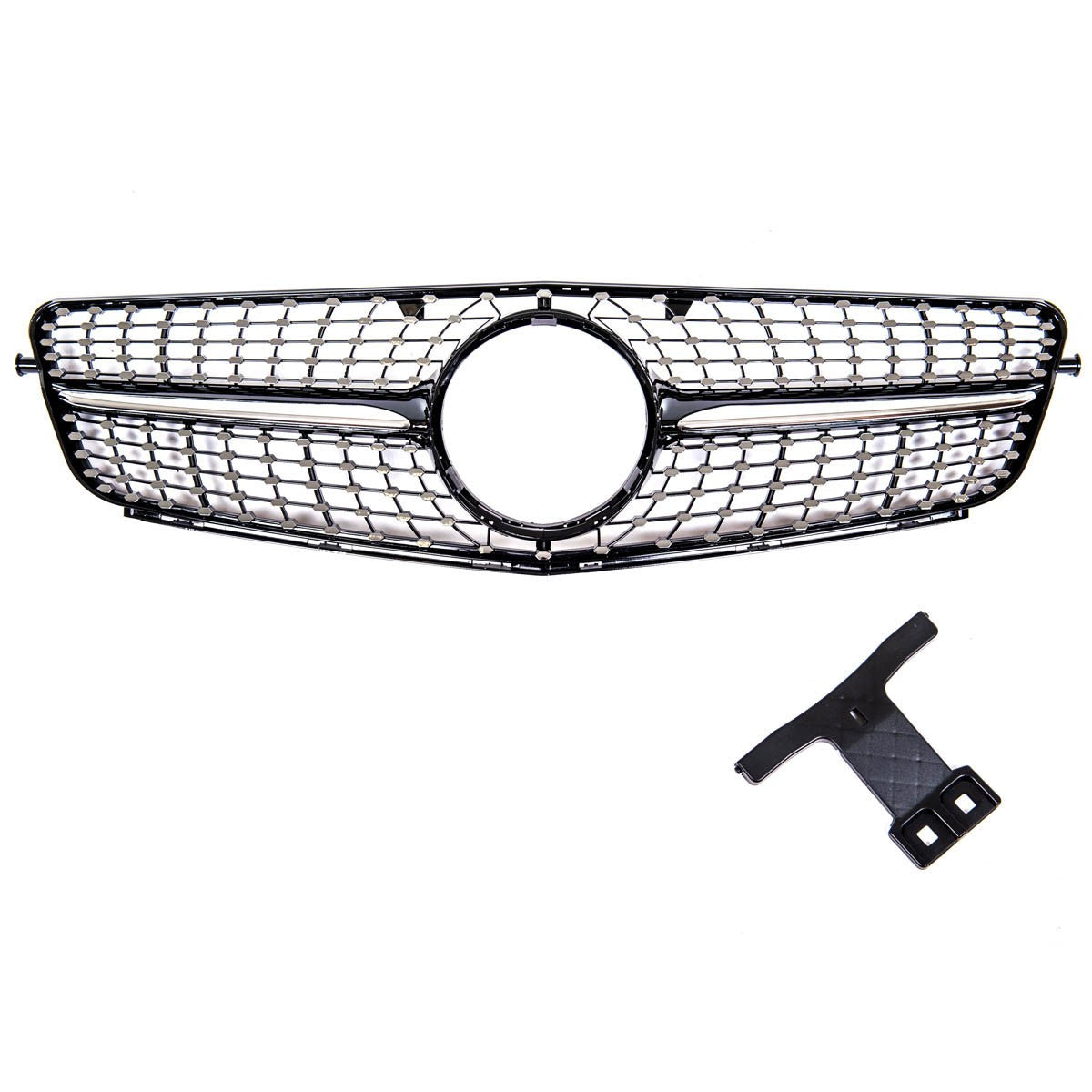 Frontgrill Schwarz mit Punkten passend für Mercedes C-Klasse 2007-2015