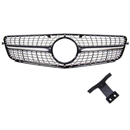 Frontgrill Schwarz mit Punkten passend für Mercedes C-Klasse 2007-2015