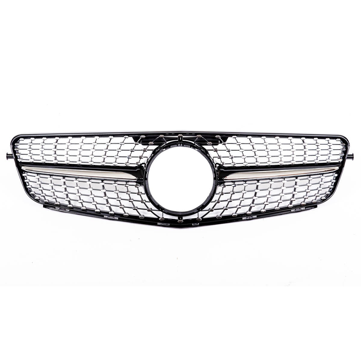 Frontgrill Schwarz mit Punkten passend für Mercedes C-Klasse 2007-2015