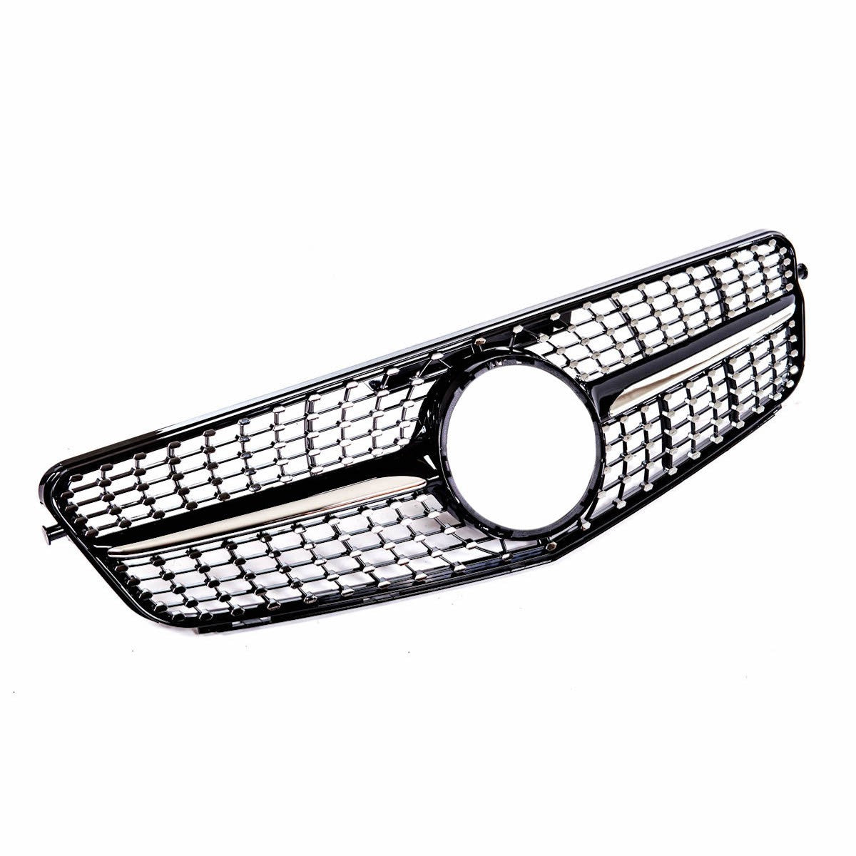 Frontgrill Schwarz mit Punkten passend für Mercedes C-Klasse 2007-2015