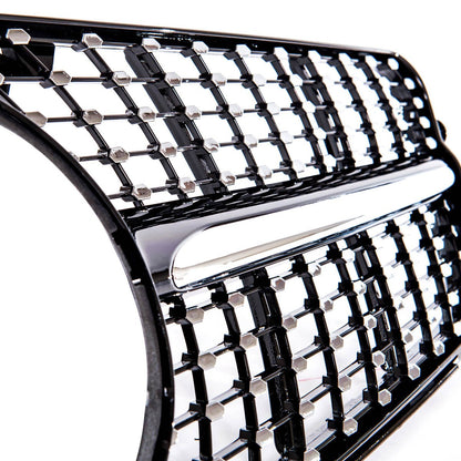 Frontgrill Schwarz mit Punkten passend für Mercedes C-Klasse 2007-2015