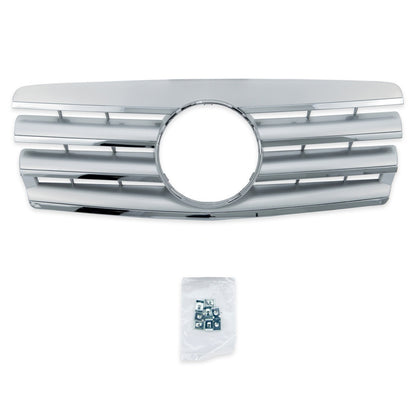 Sport Kühlergrill Chrom Silber für MERCEDES C-Klasse W202 S202 2000-2007