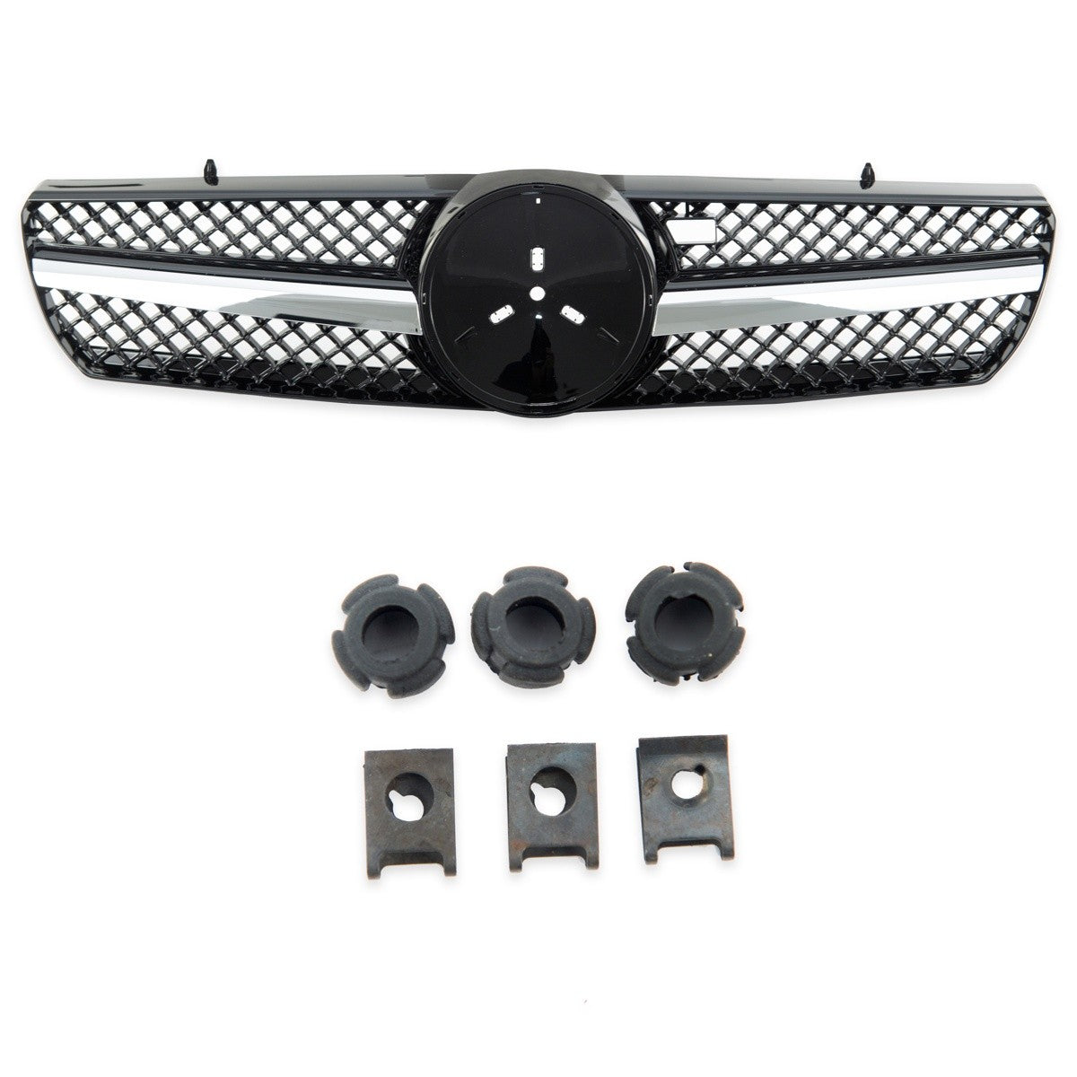 Sportgrill Chrom & Schwarz passend für Mercedes CL-Klasse C215 Coupé 1999-2006