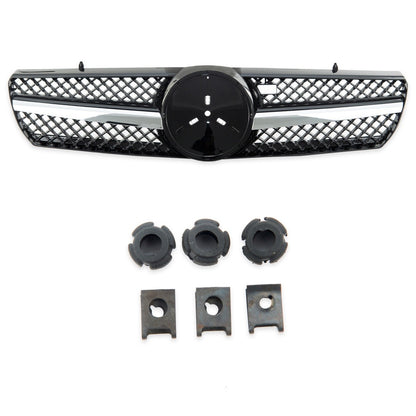 Sportgrill Chrom & Schwarz passend für Mercedes CL-Klasse C215 Coupé 1999-2006