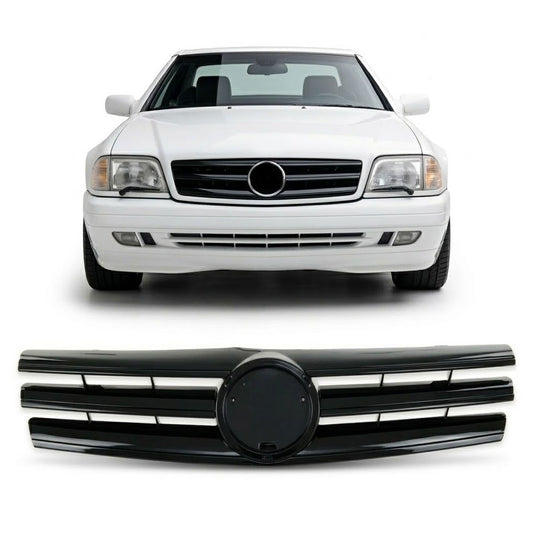 Sportgrill Hochglanz Schwarz passend für Mercedes SL R129 1989-2001
