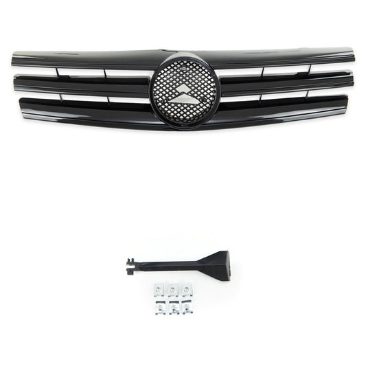 Sport Kühlergrill Gloss Black MERCEDES SL R129 1989-2001 Cabrio kompatibel