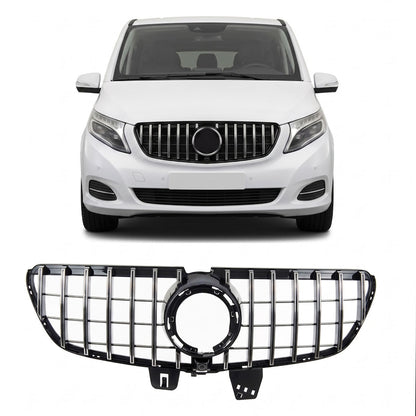 Chrom & Schwarz Sportgrill passend für Mercedes V-Klasse W447 2019-2024